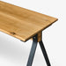 תמונה מזווית מספר 5 של המוצר Namie | ספסל מעץ בשילוב רגלי ברזל בגוון שחור