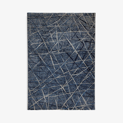מעבר לעמוד מוצר MEPHO | שטיח מעוצב בסגנון מודרני בגווני כחול ובז'