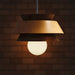 תמונה מזווית מספר 2 של המוצר ANKER | מנורת תליה עם אהיל מעץ בגווני אלון טבעי ואגוז