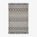 תמונה מזווית מספר 1 של המוצר ROCHER | שטיח צמר קלוע בגווני אפור שמנת