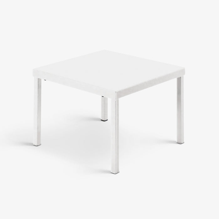 Amadeo | שולחן קפה מרובע ממתכת מגולוונת בצבע לבן