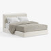 תמונה מזווית מספר 1 של המוצר BANYAN | מיטה מרופדת בגוון שמנת עם גב כריות כפול ומעוצב