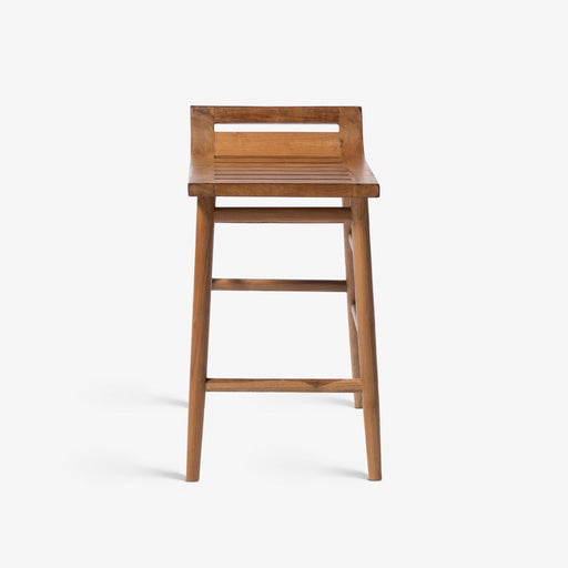 מעבר לעמוד מוצר Kort | כיסא בר נורדי מעץ עם משענת נמוכה