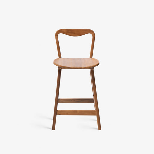 מעבר לעמוד מוצר Kerena | כיסא בר מינימליסטי מעץ עם משענת מעוצבת