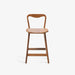 תמונה מזווית מספר 2 של המוצר KERENA | כיסא בר מינימליסטי מעץ עם משענת מעוצבת