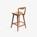 תמונה מזווית מספר 3 של המוצר KERENA | כיסא בר מינימליסטי מעץ עם משענת מעוצבת