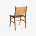 תמונה מזווית מספר 3 של המוצר MALIN | כיסא מעץ טיק מלא בשילוב ראטן בגוון טבעי