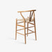 תמונה מזווית מספר 3 של המוצר HYGGE BAR STOOL | כיסא בר מעץ בוקיצה בשילוב חבל ראטן