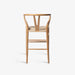 תמונה מזווית מספר 4 של המוצר HYGGE BAR STOOL | כיסא בר מעץ אלון מלא בשילוב חבל ראטן