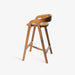 תמונה מזווית מספר 4 של המוצר KLAIR | כיסא בר נורדי עם משענת מעוגלת