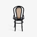 תמונה מזווית מספר 4 של המוצר LIS | כיסא מעץ טיק בגוון שחור ובשילוב ראטן