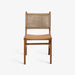 תמונה מזווית מספר 2 של המוצר LOKI | כיסא מעץ טיק עם משענת ראטן בגוון טבעי