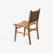 תמונה מזווית מספר 3 של המוצר LOKI | כיסא מעץ טיק עם משענת ראטן בגוון טבעי