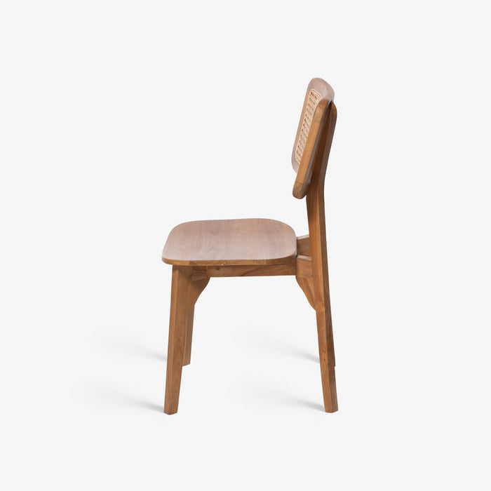 ARNE | כיסא בוהו שיק בשילוב ראטן קלוע בגוון טבעי