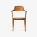 תמונה מזווית מספר 2 של המוצר Marja | כיסא בעיצוב מינימליסטי מעץ טיק מלא