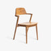 תמונה מזווית מספר 1 של המוצר Marja | כיסא בעיצוב מינימליסטי מעץ טיק מלא
