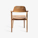 תמונה מזווית מספר 4 של המוצר Marja | כיסא בעיצוב מינימליסטי מעץ טיק מלא