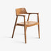 תמונה מזווית מספר 1 של המוצר MARNY | כיסא כפרי מעוצב מעץ טיק מלא