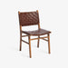 תמונה מזווית מספר 5 של המוצר HALLIE | כיסא מעץ בשילוב רצועות עור