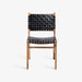 תמונה מזווית מספר 2 של המוצר HALLIE | כיסא מעץ בשילוב רצועות עור
