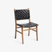 תמונה מזווית מספר 1 של המוצר HALLIE | כיסא מעץ בשילוב רצועות עור