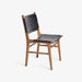 תמונה מזווית מספר 3 של המוצר HALLIE | כיסא מעץ בשילוב רצועות עור
