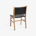 תמונה מזווית מספר 4 של המוצר HALLIE | כיסא מעץ בשילוב רצועות עור