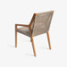 תמונה מזווית מספר 3 של המוצר ROSCOE | כיסא מעוצב בשילוב ראטן בגוון טבעי בהיר