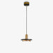 תמונה מזווית מספר 3 של המוצר MAKATO | מנורת תליה מעוצבת בגוון זהוב בשילוב שיש שחור