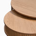 תמונה מזווית מספר 5 של המוצר MEY | סט שולחנות סלון עגולים ומעוצבים מעץ וברזל