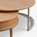 תמונה מזווית מספר 4 של המוצר MEY | סט שולחנות סלון עגולים ומעוצבים מעץ וברזל