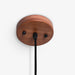 תמונה מזווית מספר 6 של המוצר SHIRI | מנורת תליה עגולה בגוון עץ כהה
