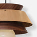 תמונה מזווית מספר 7 של המוצר ANKER | מנורת תליה עם אהיל מעץ בגווני אלון טבעי ואגוז
