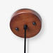תמונה מזווית מספר 5 של המוצר LIVA | מנורת תליה מעץ בגוון אגוז ובשילוב זכוכית