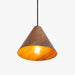 תמונה מזווית מספר 2 של המוצר UNA | מנורת תליה עם אהיל קונוס מעץ