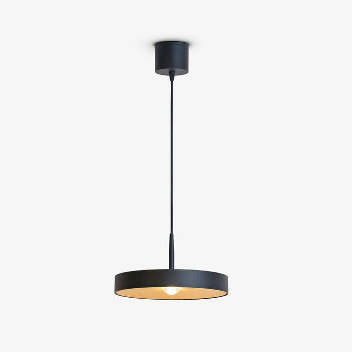 HAZEL | מנורת תליה בגוון שחור בשילוב עץ