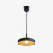 תמונה מזווית מספר 3 של המוצר HAZEL | מנורת תליה בגוון שחור בשילוב עץ