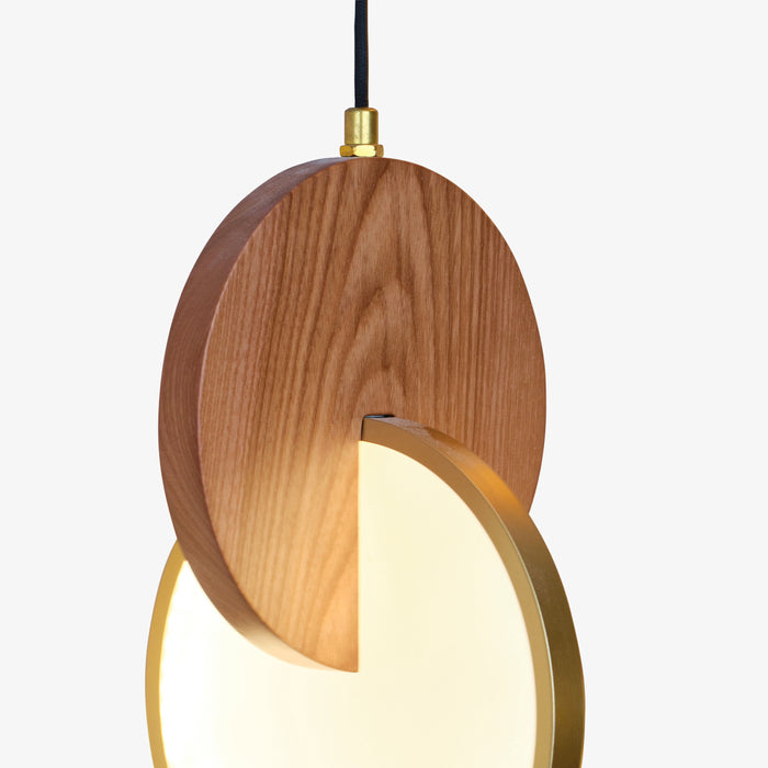 NAJA | מנורת תליה מודרנית ומעוצבת בשילוב שני עיגולים
