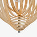 תמונה מזווית מספר 5 של המוצר ISOLDE | מנורת תליה המורכבת מחישוקים מעץ בגוון טבעי