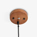 תמונה מזווית מספר 6 של המוצר SHIR | מנורת תליה עגולה בגוון עץ טבעי