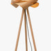 תמונה מזווית מספר 4 של המוצר NYNNE | מנורת עמידה מעץ עם אהיל מעוצב