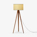 תמונה מזווית מספר 1 של המוצר FIE | מנורת עמידה בסגנון בוהו שיק משולבת עץ וראטן