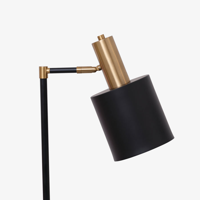 VIBE | מנורת עמידה מודרנית בגווני שחור וזהב