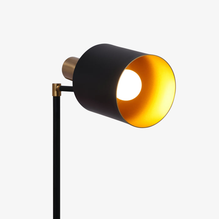 VIBE | מנורת עמידה מודרנית בגווני שחור וזהב