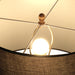 תמונה מזווית מספר 6 של המוצר RANDI | מנורת עמידה עם אהיל בגווני שחור וזהב