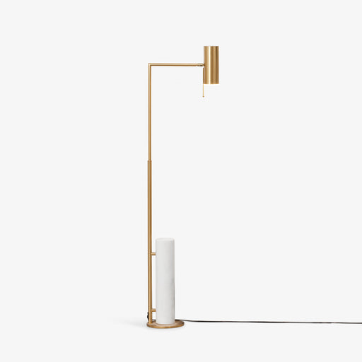 מעבר לעמוד מוצר Sigrid | מנורת עמידה מודרנית משולבת שיש וגוון זהב