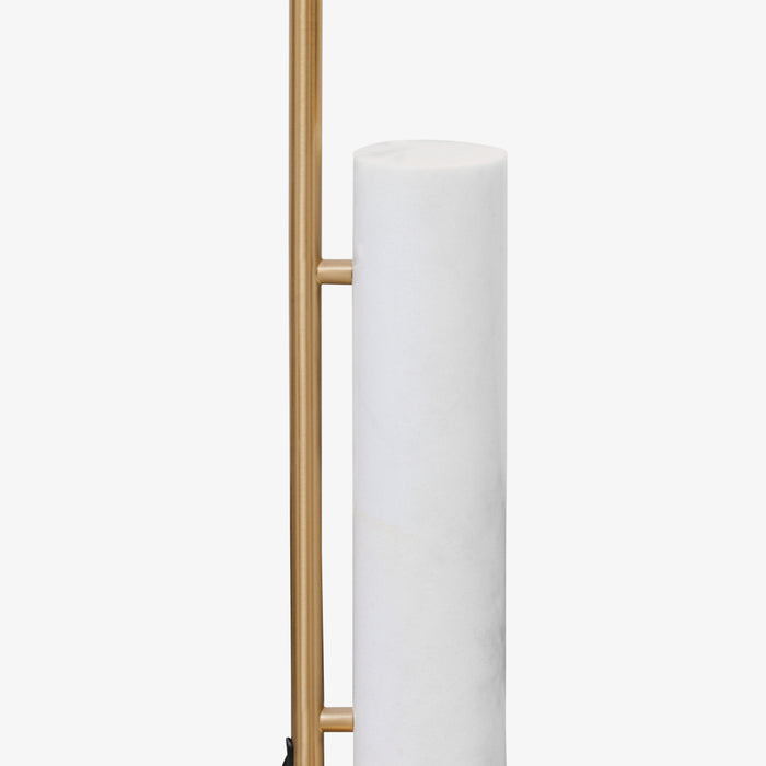 Sigrid | מנורת עמידה מודרנית משולבת שיש וגוון זהב