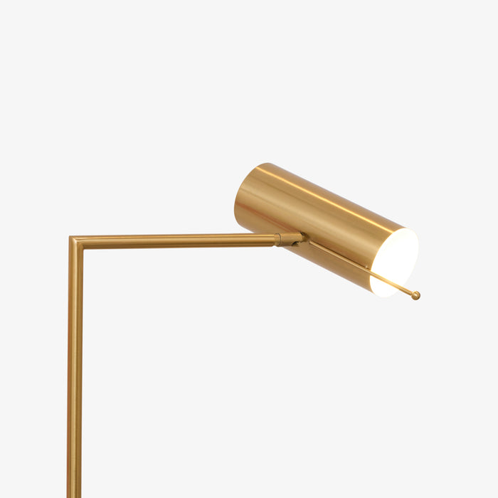 Sigrid | מנורת עמידה מודרנית משולבת שיש וגוון זהב