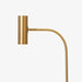 תמונה מזווית מספר 2 של המוצר Thorak | מנורת עמידה מודרנית משולבת שיש שחור ואלומיניום מוזהב