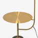 תמונה מזווית מספר 6 של המוצר Thorak | מנורת עמידה מודרנית משולבת שיש שחור ואלומיניום מוזהב